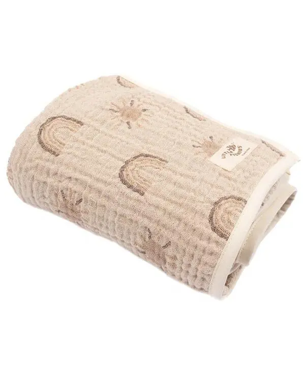 Rainbow Gauze Hooded Blanket Single | Sand Cloud - Image 5