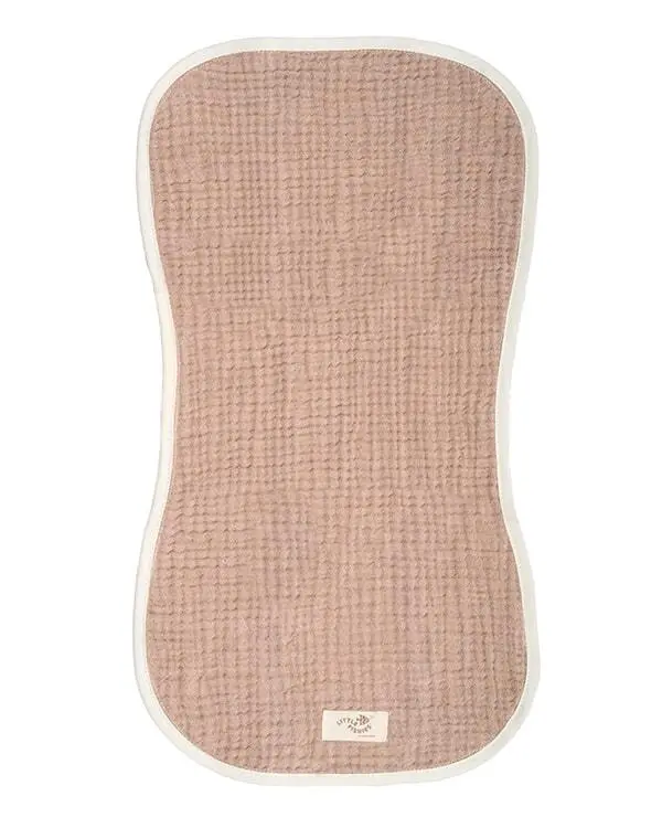 Little Fishies Gauze Burping Cloth Bundle - 3 Pack - Natural / Beige / Warm Taupe | Sand Cloud - Image 3