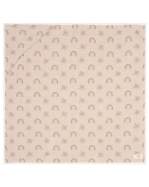 Rainbow Gauze Hooded Blanket Single | Sand Cloud