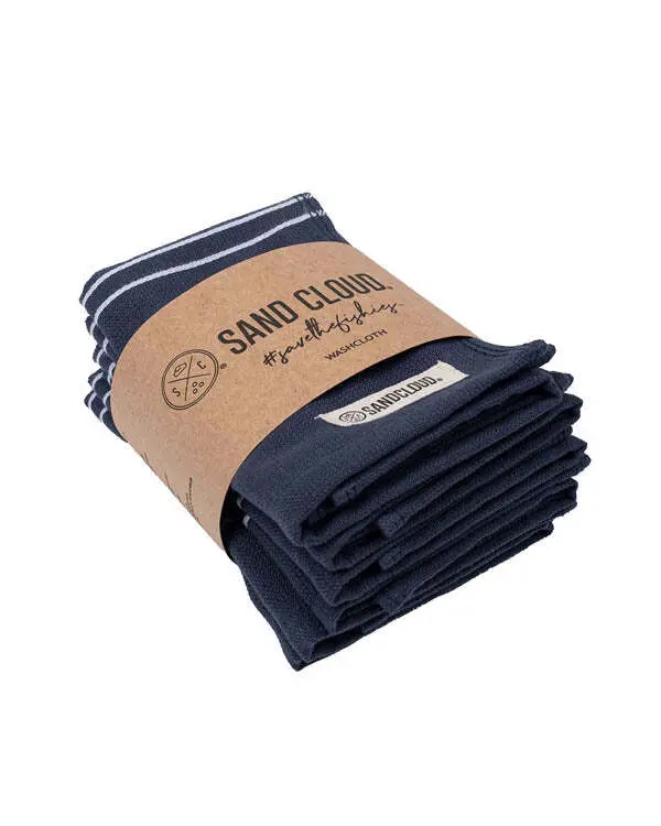 Classic Bath Washcloth Bundle 6 Pack - Navy | Sand Cloud