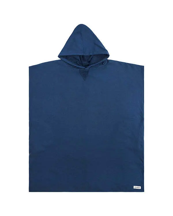 Alternative view of Terra Hooded Poncho Navy | Sand Cloud