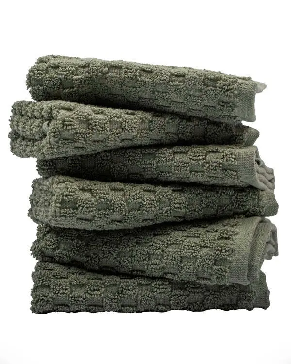 Atom Washcloth Bath Bundle 6 Pack - Hedge Green | Sand Cloud - Image 3