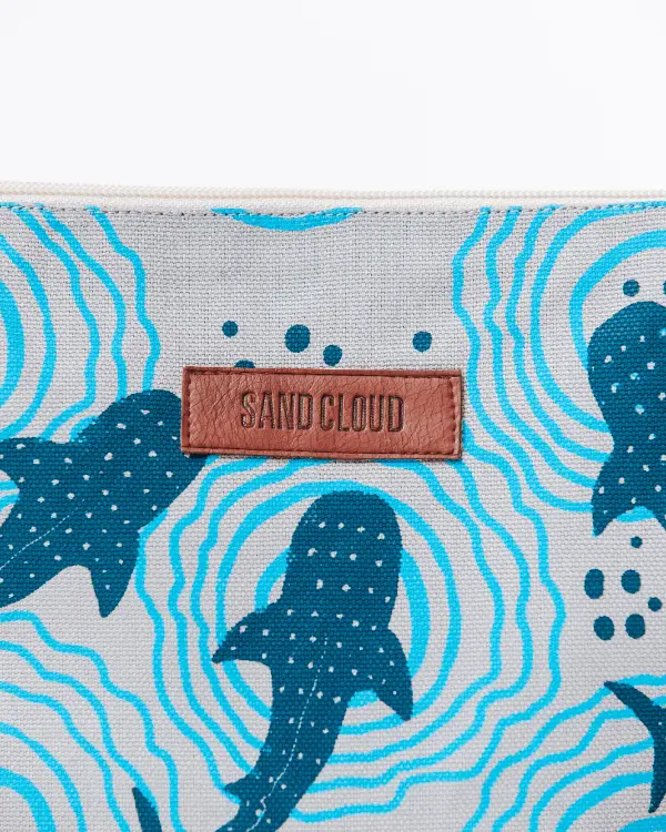 Shark Ripples Zipper Pouch | Sand Cloud - Image 4
