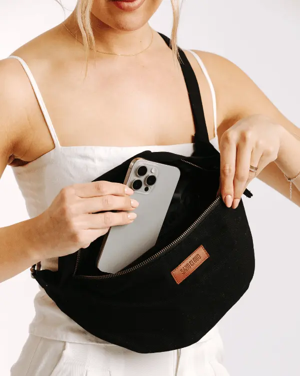 Solid Bum Bag - Black | Sand Cloud - Image 3