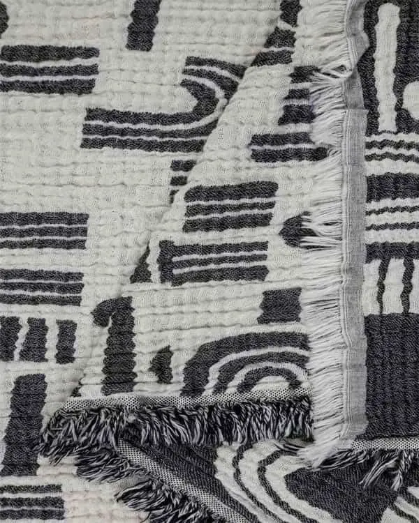 Alternative view of Retro Arches PARTY BLANKET Black | Sand Cloud