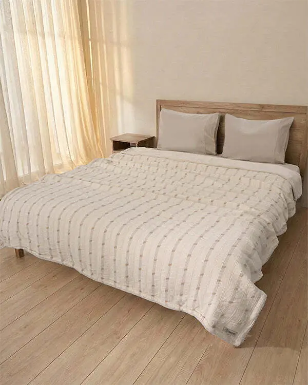 Cozy Texture Plush Blanket - Beige | Sand Cloud - Image 4