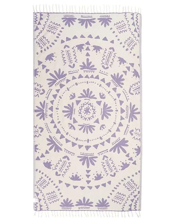 Alternative view of Boho Towel Purple | Sand Cloud