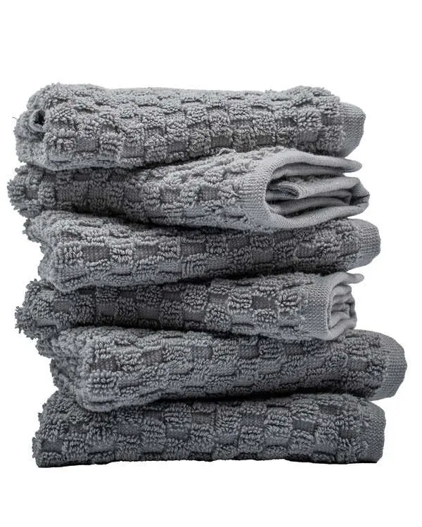 Alternative view of Atom Washcloth Bath Bundle- 6 Pack - Grey | Sand Cloud
