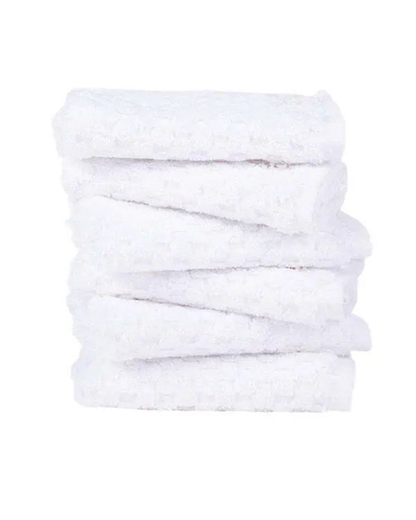 Alternative view of Atom Washcloth Bath Bundle - White - 6 Pack | Sand Cloud