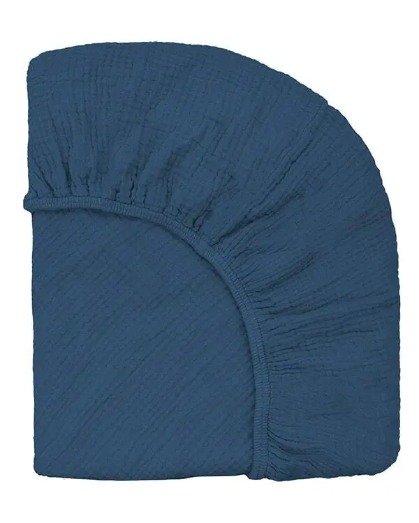 Alternative view of Sonoran Fitted Sheet - Dark Denim | Sand Cloud