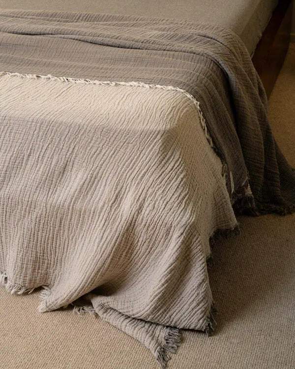 Alternative view of Senna Melange PARTY BLANKET - Beige - King | Sand Cloud