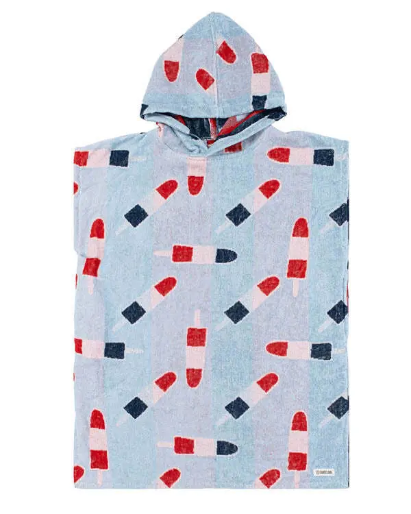 Alternative view of Popsicle Hooded Poncho Youth | Sand Cloud
