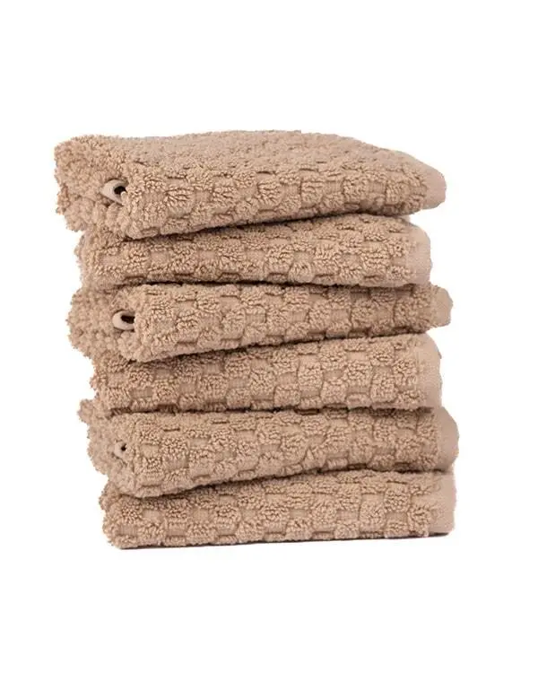 Alternative view of Atom Washcloth Bath Bundle - Sand - 6 Pack | Sand Cloud