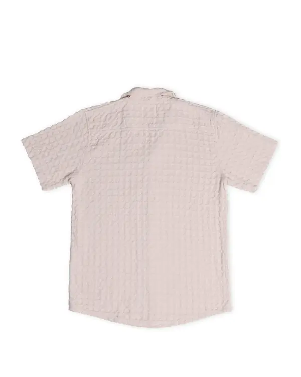 Orb Button Down Waffle Shirt - Sand - Mens | Sand Cloud - Image 4