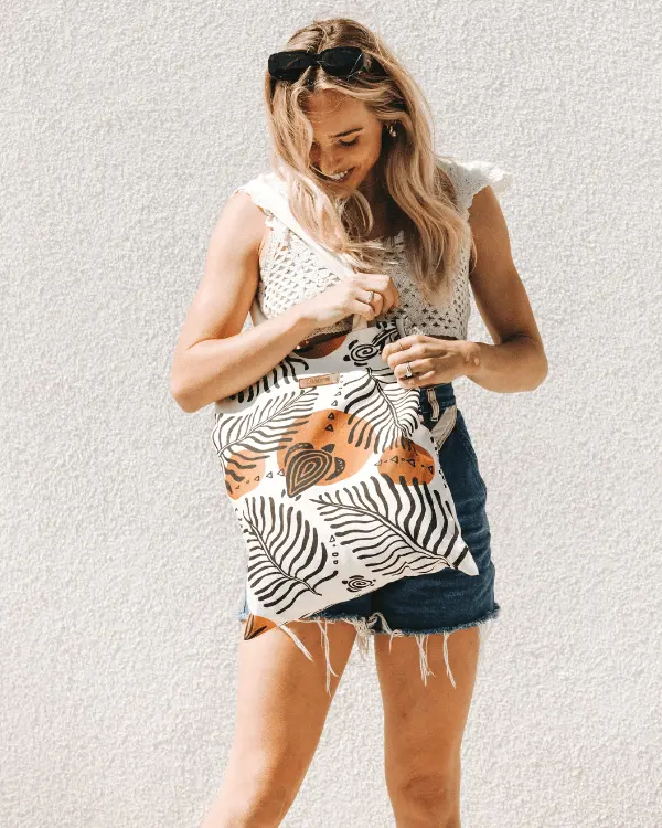 Retro Turtles Everyday Tote | Sand Cloud - Image 4