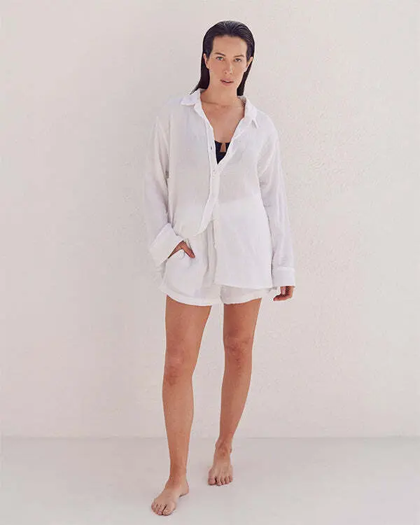 Alternative view of Anjuna Gauze Shirt | Sand Cloud