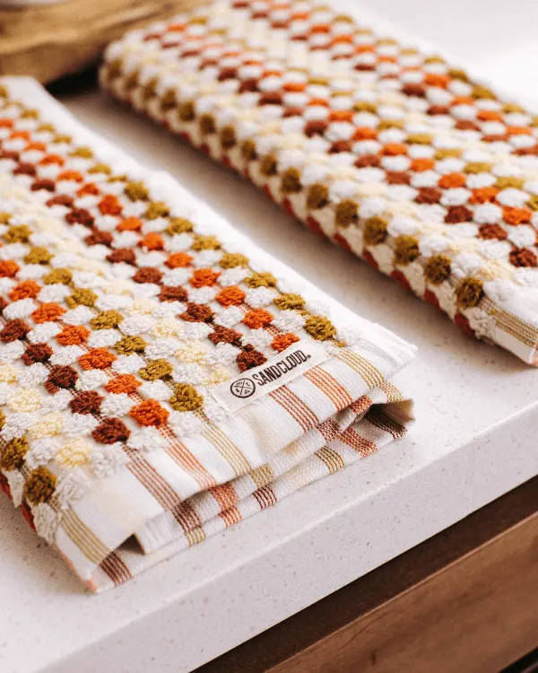 Stripe Polka Dot Hand Bath Bundle - 2 Pack - Taupe | Sand Cloud - Image 3