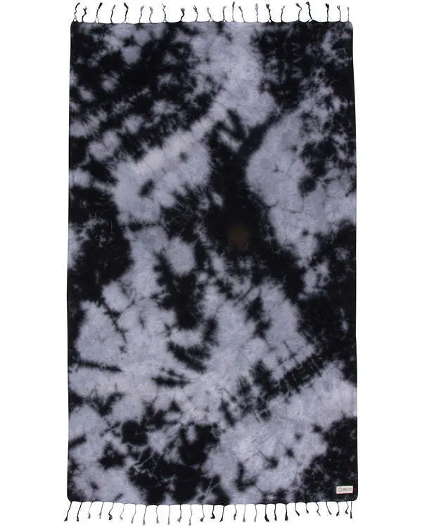 Black Acid Wash Beach Towel- Sand Cloud | Sand Cloud