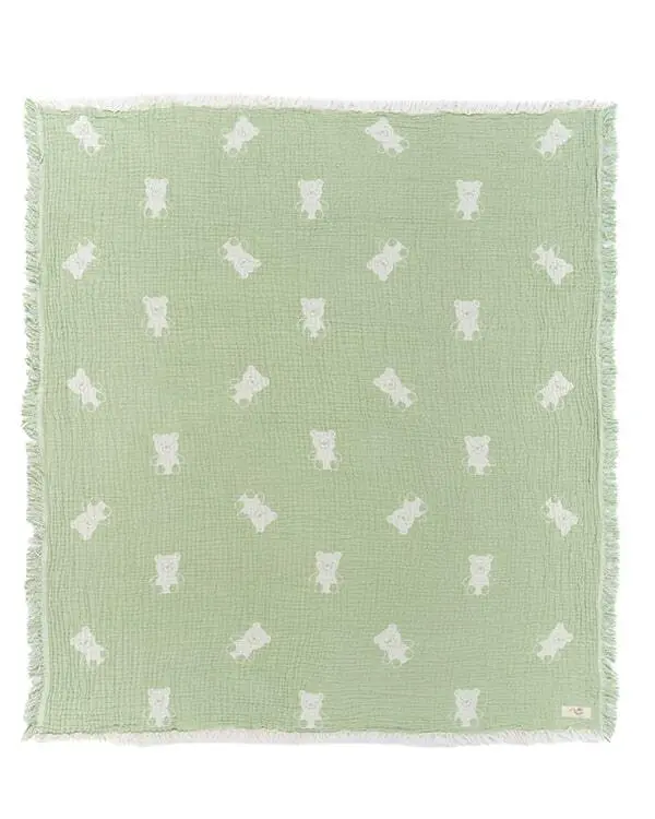 Teddy Gauze Receiving Blanket with Pouch | Sand Cloud
