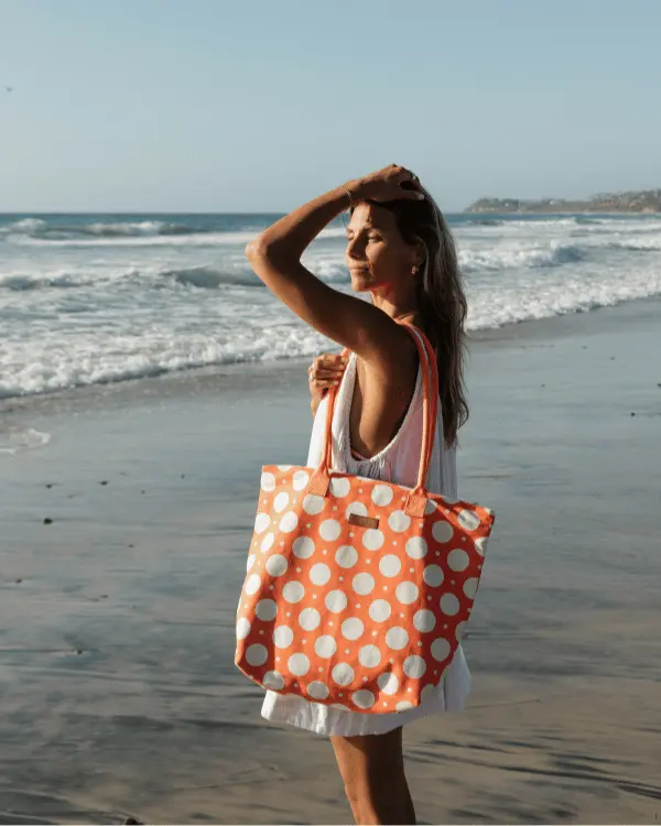 Polka Dot Beach Tote | Sand Cloud - Image 6