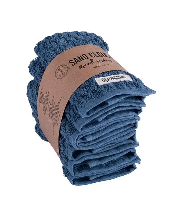 Atom Washcloth Bath Bundle - Slate Blue - 6 Pack | Sand Cloud