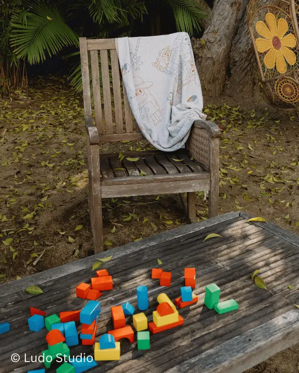 Alternative view of Bluey & Family Adult Towel | Sand Cloud