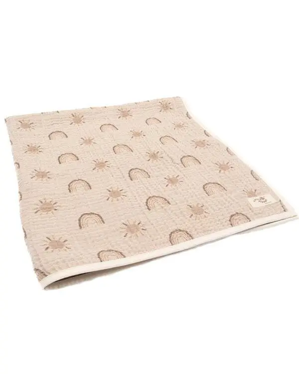 Rainbow Gauze Hooded Blanket Single | Sand Cloud - Image 4