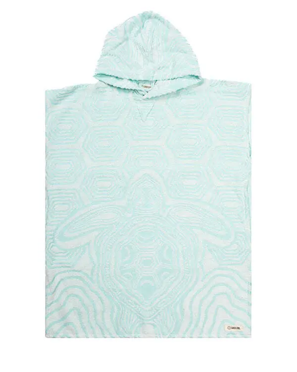 Alternative view of Geo Turtle Hooded Poncho Youth | Sand Cloud