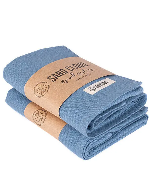 Terra Fringeless Hand Bath Bundle 2 Pack - Slate Blue | Sand Cloud - Image 3