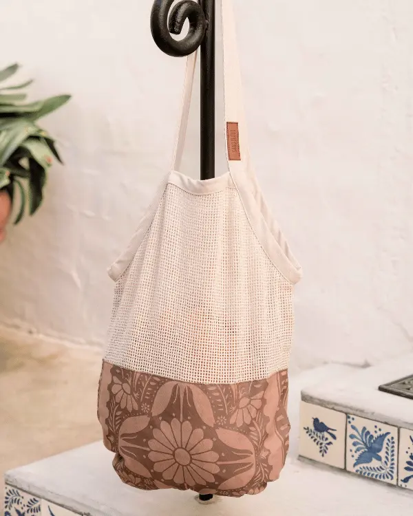 Nippon Daisy Printed Net Market Bag | Sand Cloud