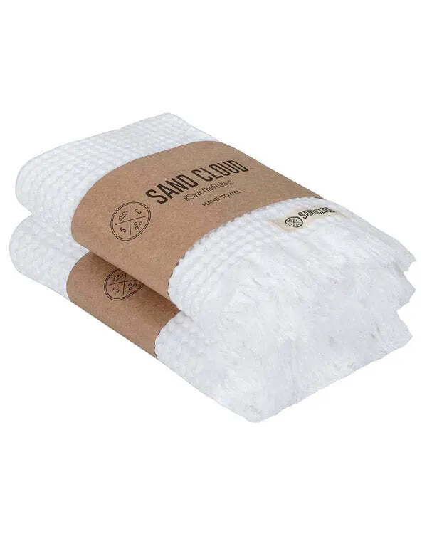 Micro Waffle Hand Bath Bundle - 2 Pack - White | Sand Cloud - Image 3