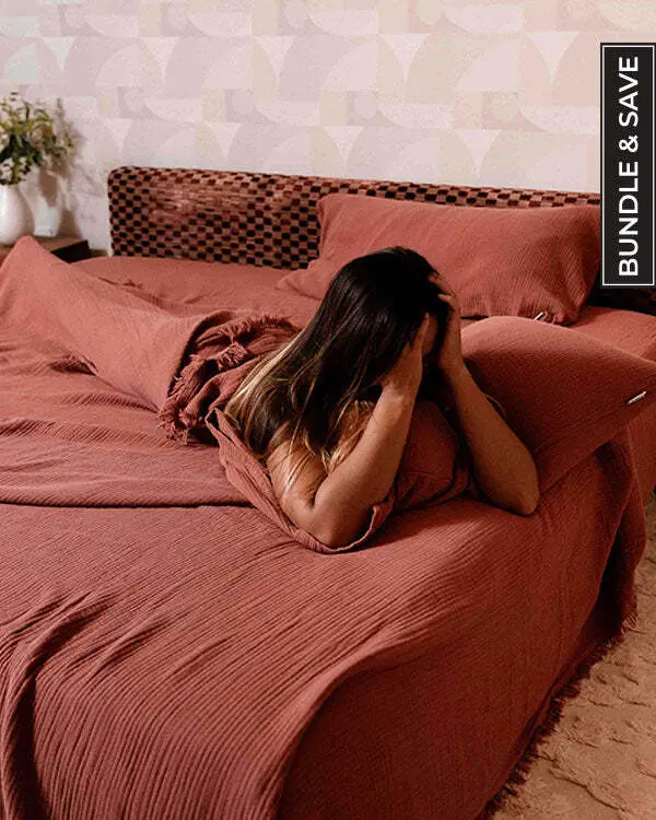 Terracotta Bedding Set - Queen | Sand Cloud