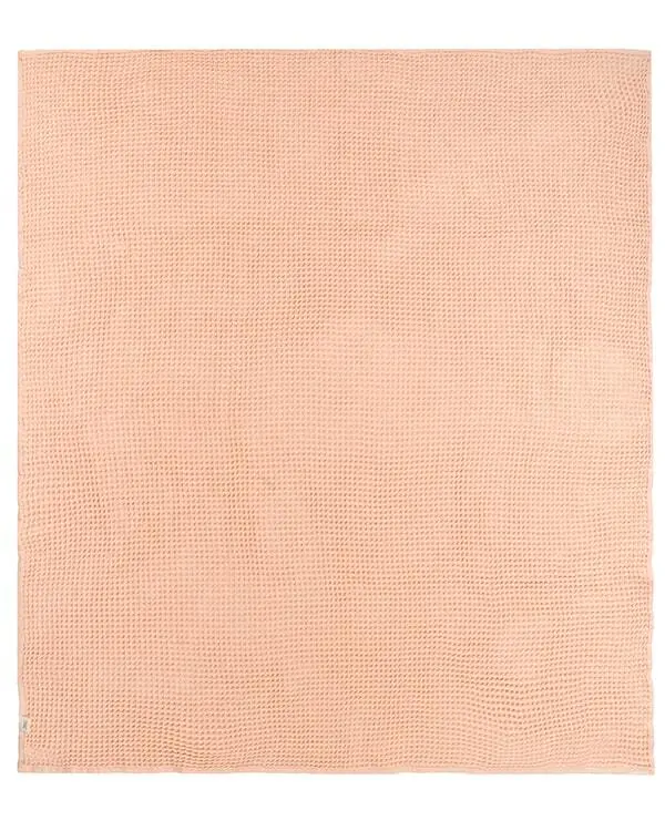 Little Fishies Waffle Blanket - Peach Fuzz | Sand Cloud - Image 5